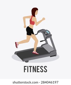 GYM design over white background, vector illustration.
