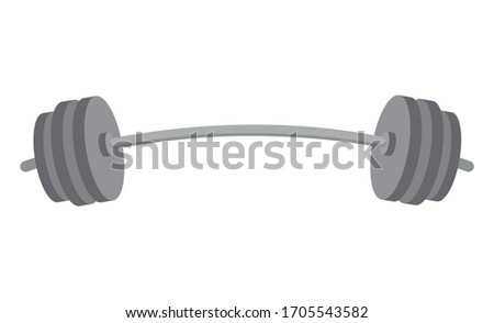 Gym devices vector, isolated tool for weightlifting practice flat style instrument made of steel. Heavy object workout activity sports and muscle gaining