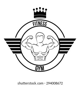 Gym digital design, vector illustration eps 10