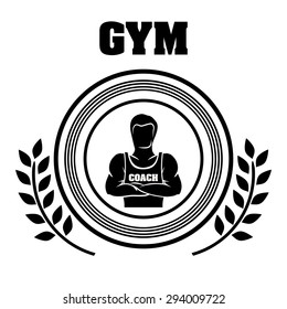 Gym digital design, vector illustration eps 10