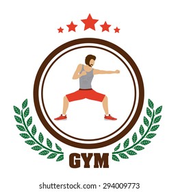 Gym digital design, vector illustration eps 10