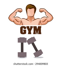 Gym digital design, vector illustration eps 10