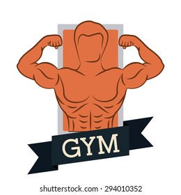 Gym digital design, vector illustration eps 10