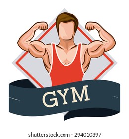 Gym digital design, vector illustration eps 10