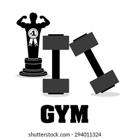 Gym digital design, vector illustration eps 10