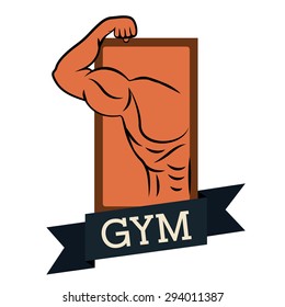 Gym digital design, vector illustration eps 10