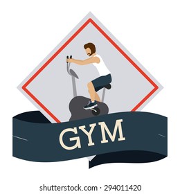 Gym digital design, vector illustration eps 10