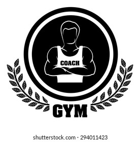 Gym digital design, vector illustration eps 10