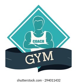 Gym digital design, vector illustration eps 10