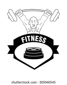 Gym digital design, vector illustration 10 eps graphic