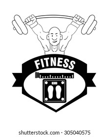 Gym digital design, vector illustration 10 eps graphic