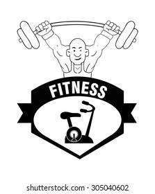 Gym digital design, vector illustration 10 eps graphic