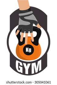 Gym digital design, vector illustration 10 eps graphic