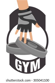 Gym digital design, vector illustration 10 eps graphic