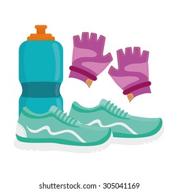 Gym digital design, vector illustration 10 eps graphic