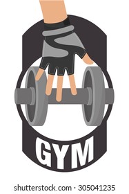 Gym digital design, vector illustration 10 eps graphic