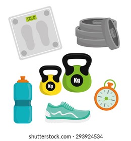 Gym digital design, vector ilustration eps 10.