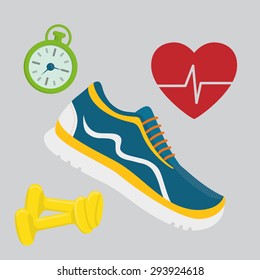Gym digital design, vector ilustration eps 10.