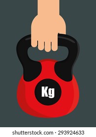 Gym digital design, vector ilustration eps 10.