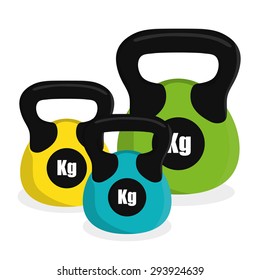 Gym digital design, vector ilustration eps 10.