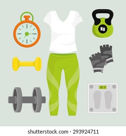 Gym digital design, vector ilustration eps 10.