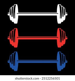 gym dumbbell icon logo design vector file 