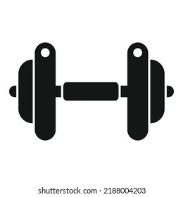 Gym dumbbell icon simple vector. Physical sport. Active health