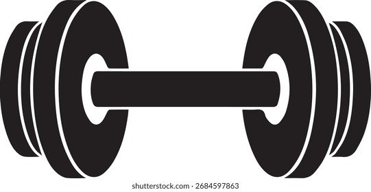 Gym dumbbell vector design and gym accessories iteam