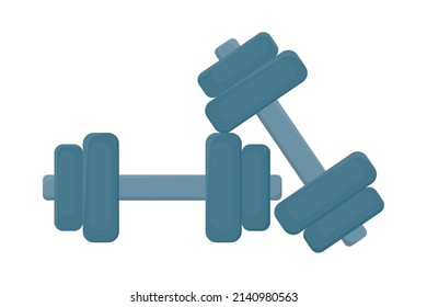 gym dumbbells icon on white background
