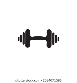 Gym element silhouette with a white background