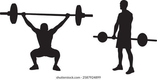 Gym Element Weight Lifting Silhouette