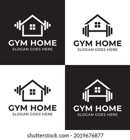  equipo de gimnasia barbellezas tienda para el fitness personal con un logotipo de casa o mercado para entrenamientos en casa