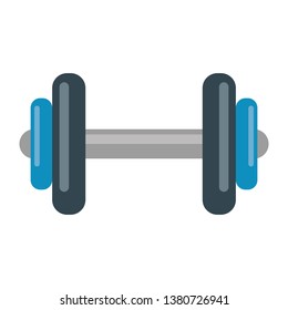 Gym equipment dumbell isolated flat