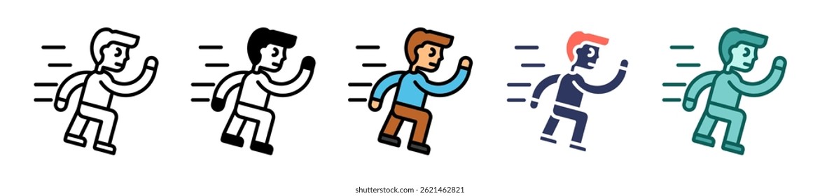 Gym Equipment Icon Multiple Vector Illustration