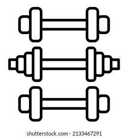 Imagen vectorial del icono Equipo de gimnasio. También se puede usar para aplicaciones web, aplicaciones móviles y medios impresos.