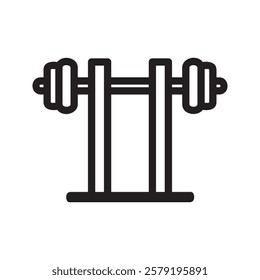 Gym equipment icon. Gym equipment vector set sign symbol