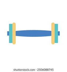 Gym Equipment Illustration - Iron Dumbbell