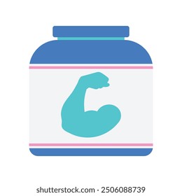 Gym Equipment Illustration - Protein Shake