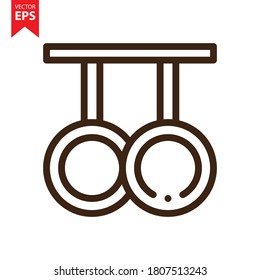 Gym Equipment line icon vector. Gym icon concept. Eps10 vector illustration.