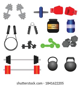 Gym equipment set fitness accessories