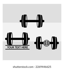 Equipo Gimnasio SVG, Gimnasio, Conjunto Dumbbell, Conjunto Barbell, Silueta De Placas De Peso, Svg De Pesos, Placas De Peso, Vector De Equipos Gimnasio, Eps, Archivo De Corte