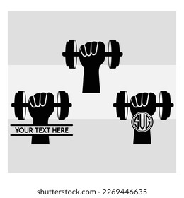 Gym Equipment SVG, Gym, Dumbbell set, Barbell Set, Weight Plates Silhouette, Weights Svg, Weight Plates, Gym Equipment Vector, Eps, Cut file