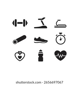Equipo de gimnasio Vector archivo paquete eps archivo gratis 