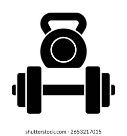 Gym equipment Vector Icon which can easily modify or edit

