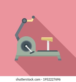 Gym exercise bike icon. Flat illustration of Gym exercise bike vector icon for web design