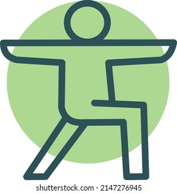 Gym exercise, illustration, vector on a white background.