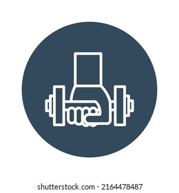 Gym exercise Isolated Vector icon which can easily modify or edit

