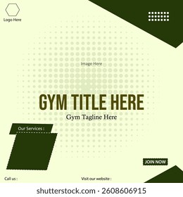 Gym exercise poster design. Fitness creative social media poster. Graphic art background of fitness gym.