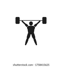Gym, exercising icon vector illustration. Premium quality flat icon in trendy style.