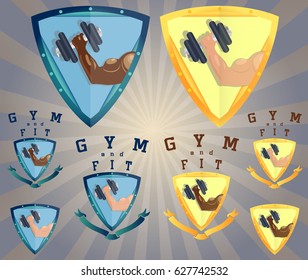 Gym and Fit - Vector Logo Template